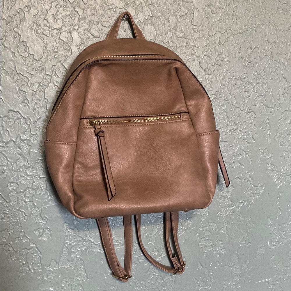 Brown Leather Backpack